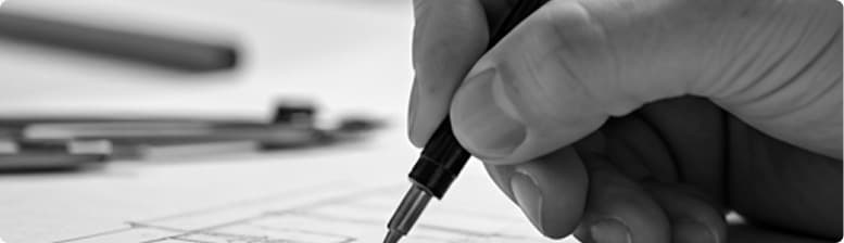 Student writing an assessment
