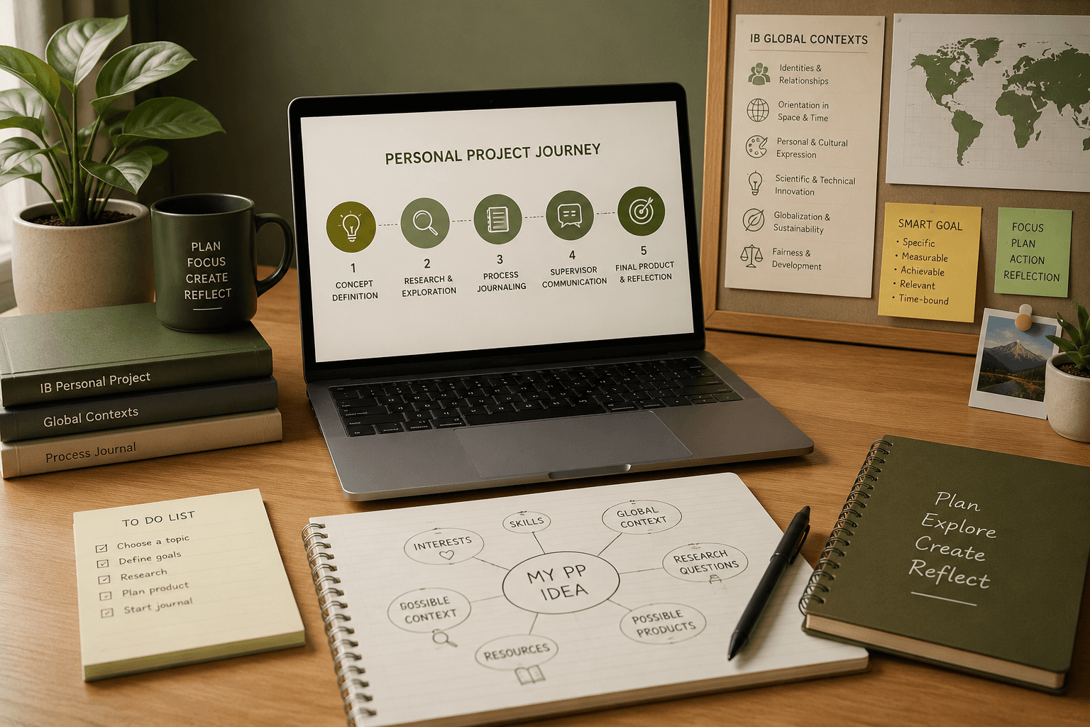 Personal Project journey planning desk