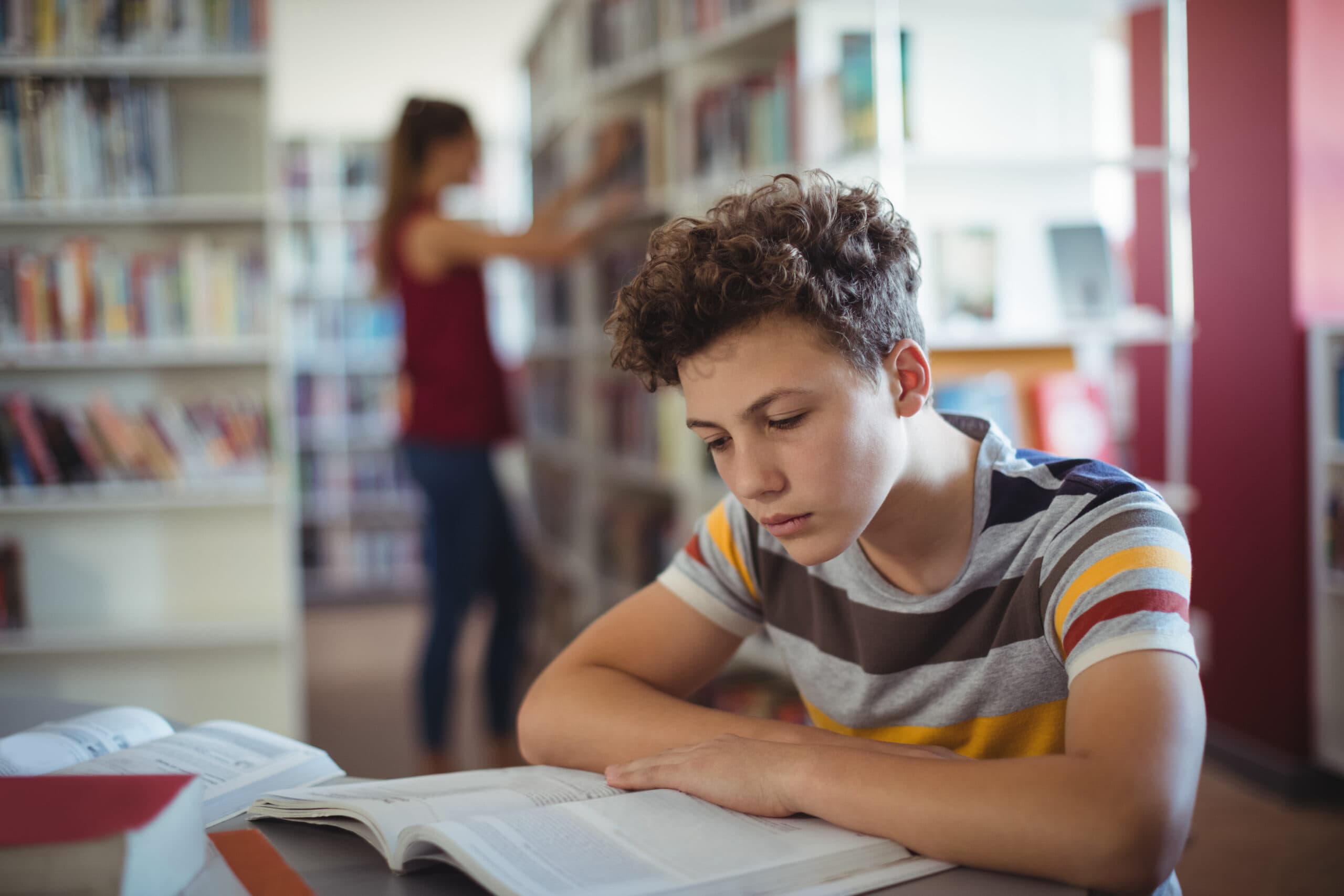 Students studying together